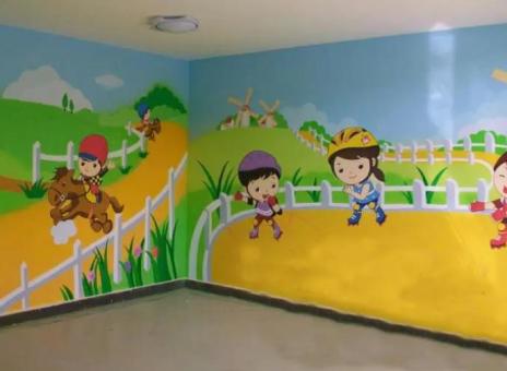 洪雅幼儿园墙体彩绘制作流程及注意事项