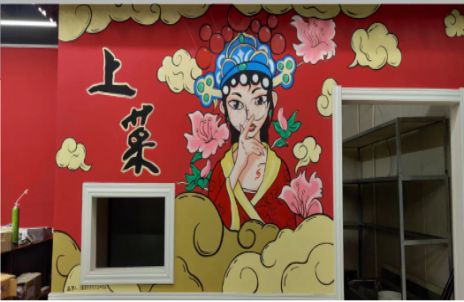 洪雅墙体彩绘的发展和应用